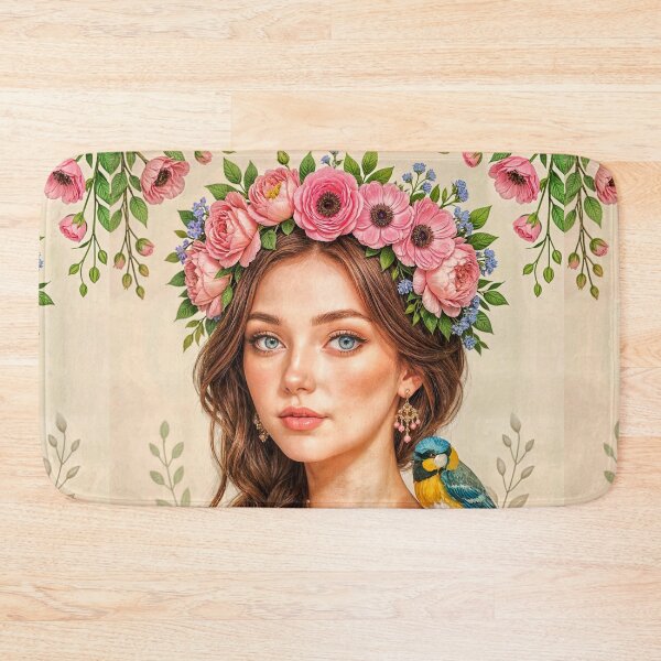 Item preview, Floral Crown With Lush Blooms designed and sold by The Empire Of Digital Art..