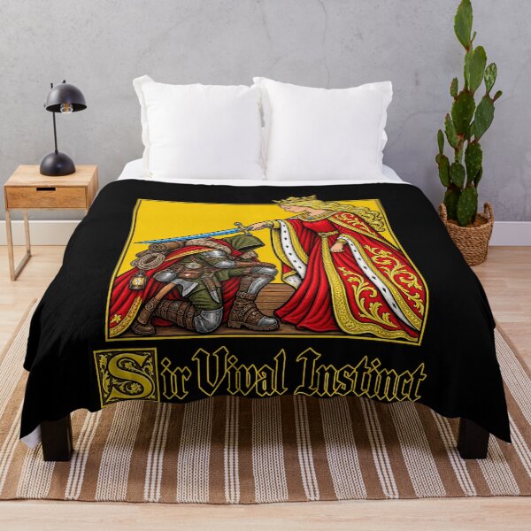 Item preview, Funny Sir Vival Instinct Medieval Survivalist Pun Art designed and sold by elderberry.
