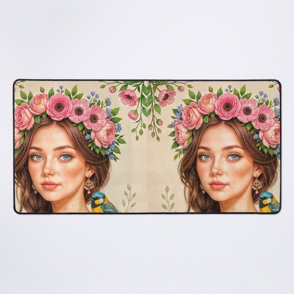 Item preview, Floral Crown With Lush Blooms designed and sold by The Empire Of Digital Art..