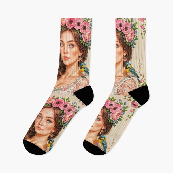 Item preview, Floral Crown With Lush Blooms designed and sold by The Empire Of Digital Art..