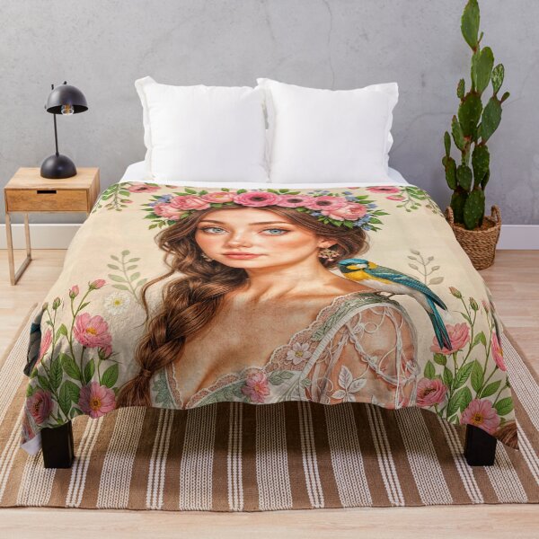 Item preview, Floral Crown With Lush Blooms designed and sold by The Empire Of Digital Art..