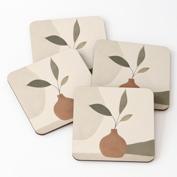Item preview, Terracotta Botanical Wall Art – Minimalist Boho Plant & Neutral Earth Tone Decor designed and sold by GutyzDesignsES.