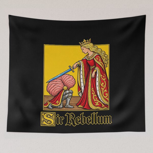 Item preview, Medieval Brain Knight Cerebellum Pun designed and sold by elderberry.
