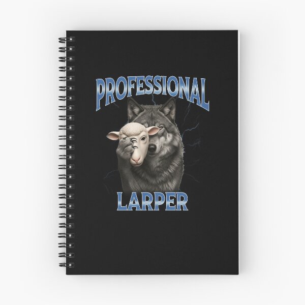 Item preview, Funny Professional Larper Wolf In Sheep Mask 90s Humor Art designed and sold by elderberry.