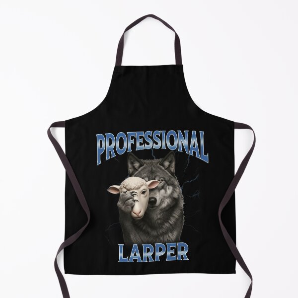 Item preview, Funny Professional Larper Wolf In Sheep Mask 90s Humor Art designed and sold by elderberry.