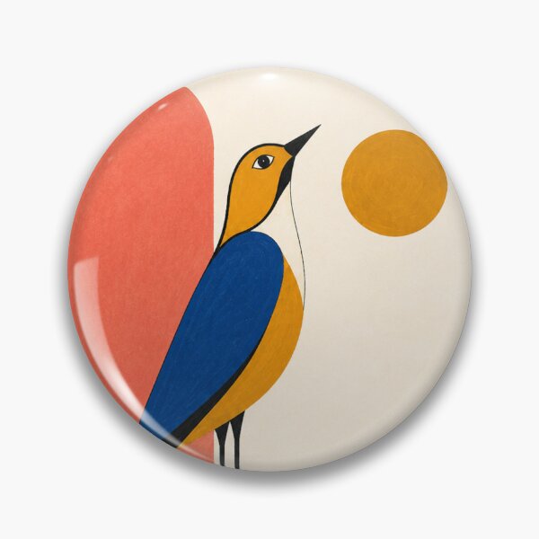 Item preview, The Ascent – Mid-Century Modern Bird Art Print designed and sold by Filora Atelier | Bird Art.