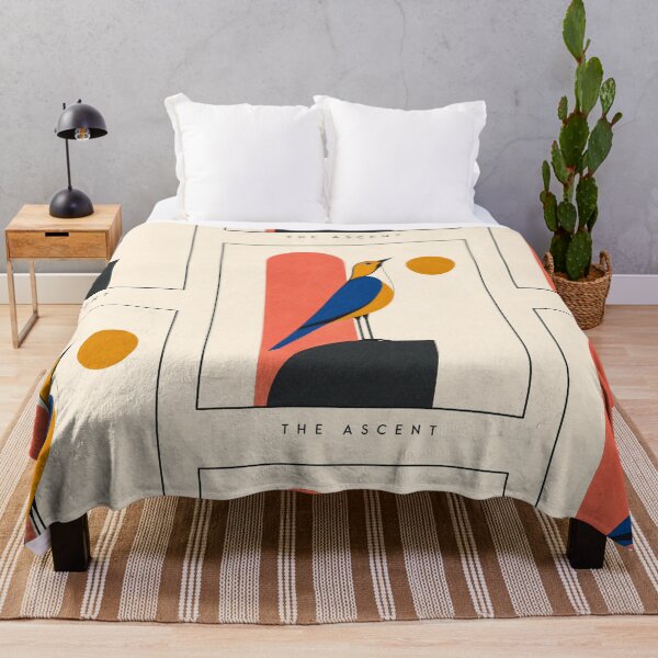 Item preview, The Ascent – Mid-Century Modern Bird Art Print designed and sold by Filora Atelier | Bird Art.