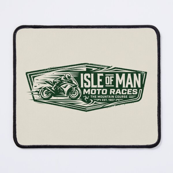 Item preview, Isle of Man Moto Races Mountain Course Vintage Biker Badge designed and sold by KiwiRider.