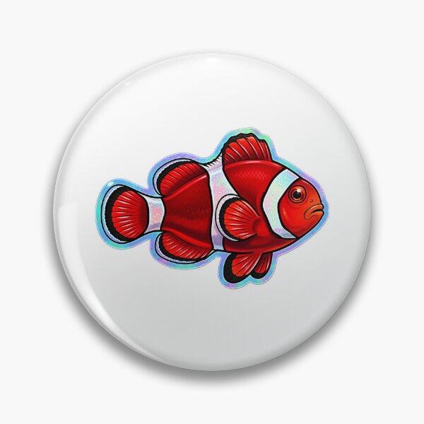 Item preview, Tomato Clownfish Glossy Reef Aquarium Fish Art designed and sold by KenworksDigital.
