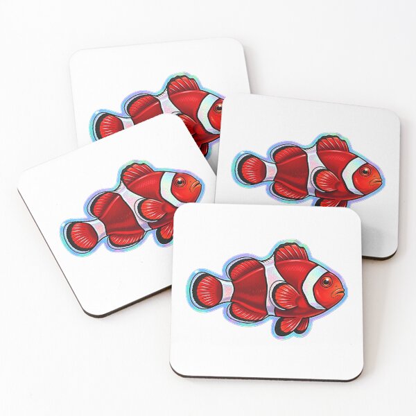 Item preview, Tomato Clownfish Glossy Reef Aquarium Fish Art designed and sold by KenworksDigital.