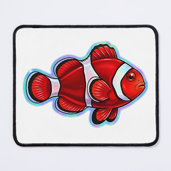 Item preview, Tomato Clownfish Glossy Reef Aquarium Fish Art designed and sold by KenworksDigital.