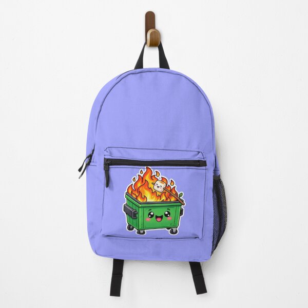 Item preview, Cute Dumpster Fire Everything Is Fine Cartoon Sticker designed and sold by KawaiiOrbit.