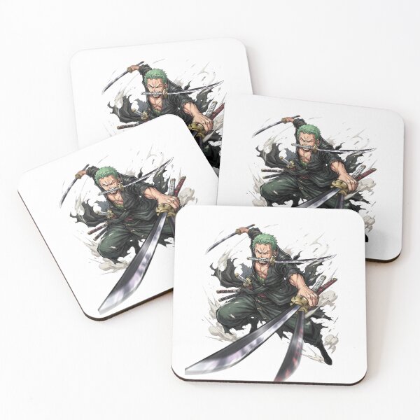 Item preview, Roronoa Zoro Swords Santoryu Style Manga Anime designed and sold by FreakToons.
