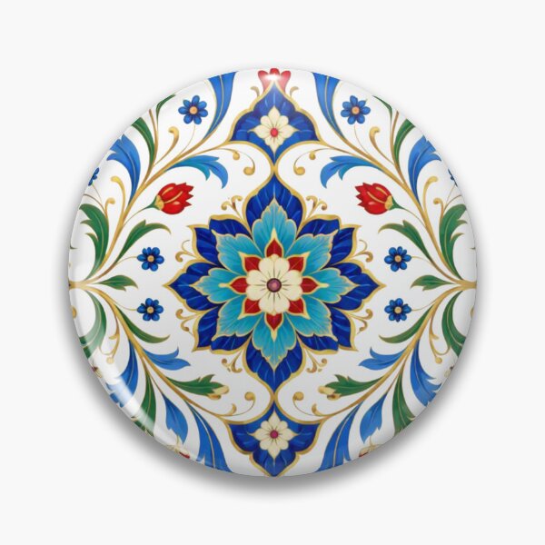 Item preview, Elegant Islamic Floral Mandala Ornament – Traditional Middle Eastern Art Print designed and sold by Psycho-Crazy.
