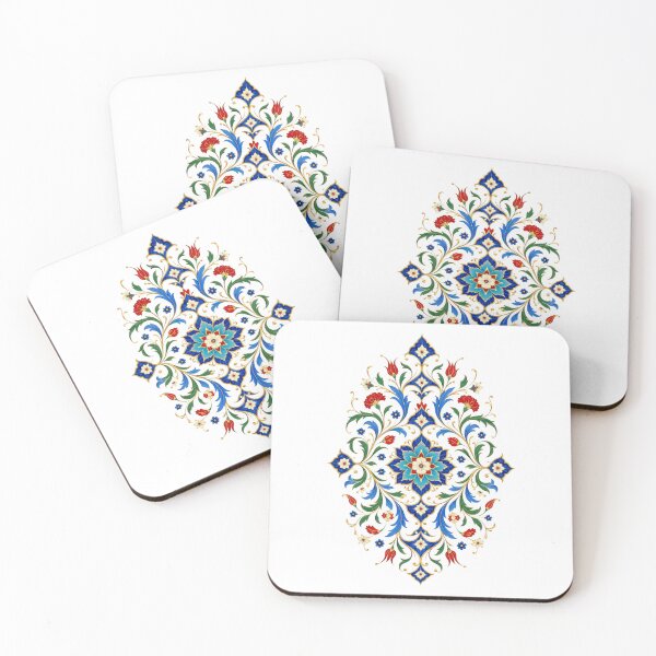 Aperçu de l'œuvre Ornement mandala floral islamique élégant – Estampe d'art traditionnel du Moyen-Orient créée et vendue par Psycho-Crazy.