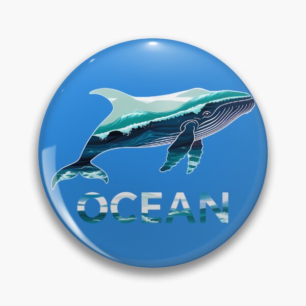 Item preview, Humpback Whale Ocean Wave designed and sold by Structure-Blue.