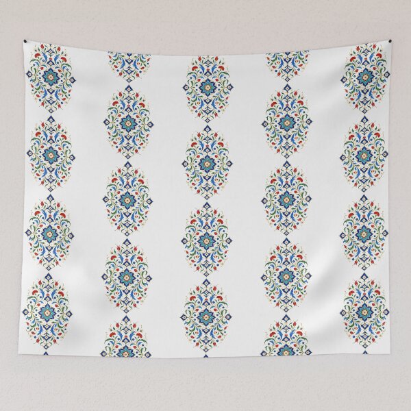 Item preview, Elegant Islamic Floral Mandala Ornament – Traditional Middle Eastern Art Print designed and sold by Psycho-Crazy.