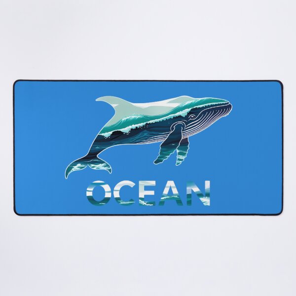 Item preview, Ola oceánica de ballena jorobada designed and sold by Structure-Blue.
