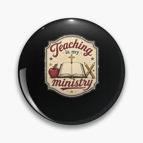 Item preview, Teaching is my ministry Vintage Christian Teacher designed and sold by snowry.