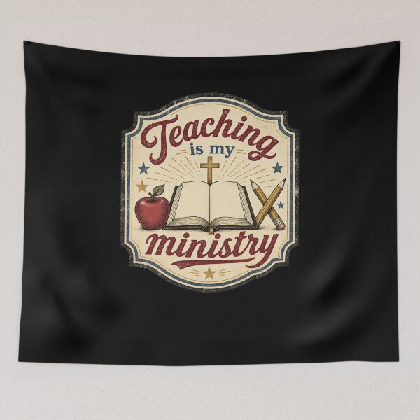 Item preview, Teaching is my ministry Vintage Christian Teacher designed and sold by snowry.