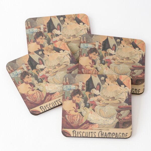 Item preview, Biscuits Champagne / Lefevre-Utile 1896 - Mucha designed and sold by Gilmour-Prints.