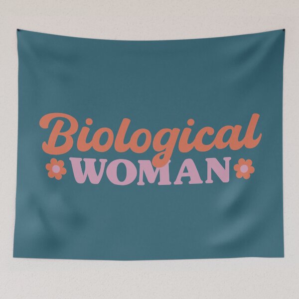 Item preview, Biological Woman Bold Typography Statement designed and sold by SweetLog.