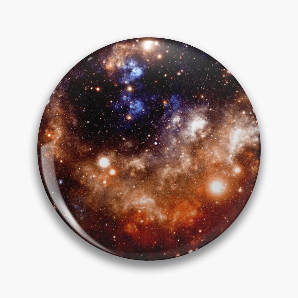 Item preview, Deep Space Nebula Galaxy – Dark Midnight Blue and Copper Art designed and sold by 2sweetsDesign.
