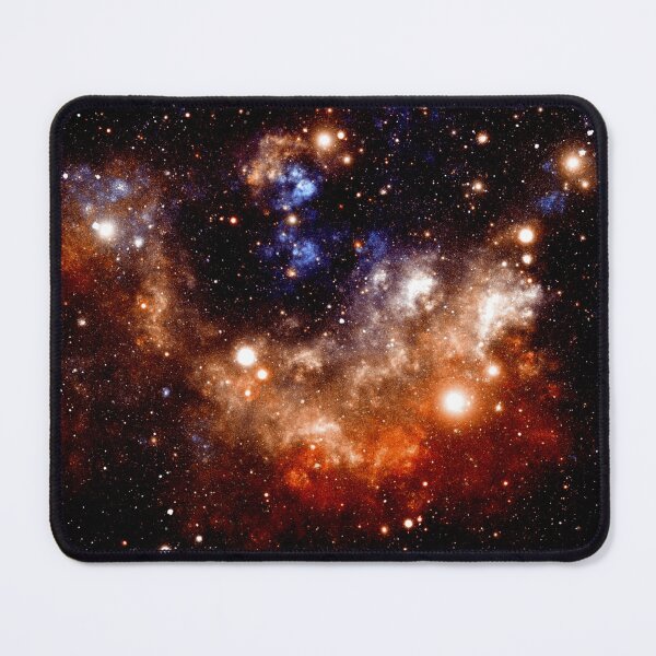 Item preview, Deep Space Nebula Galaxy – Dark Midnight Blue and Copper Art designed and sold by 2sweetsDesign.