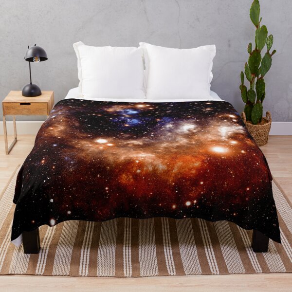 Item preview, Deep Space Nebula Galaxy – Dark Midnight Blue and Copper Art designed and sold by 2sweetsDesign.
