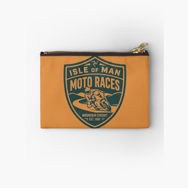 Item preview, Isle of Man Moto Races Vintage Racing Shield Biker designed and sold by KiwiRider.