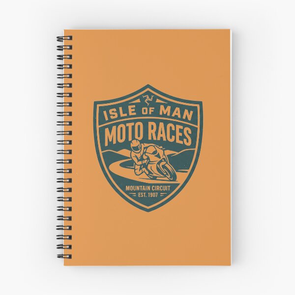 Item preview, Isle of Man Moto Races Vintage Racing Shield Biker designed and sold by KiwiRider.