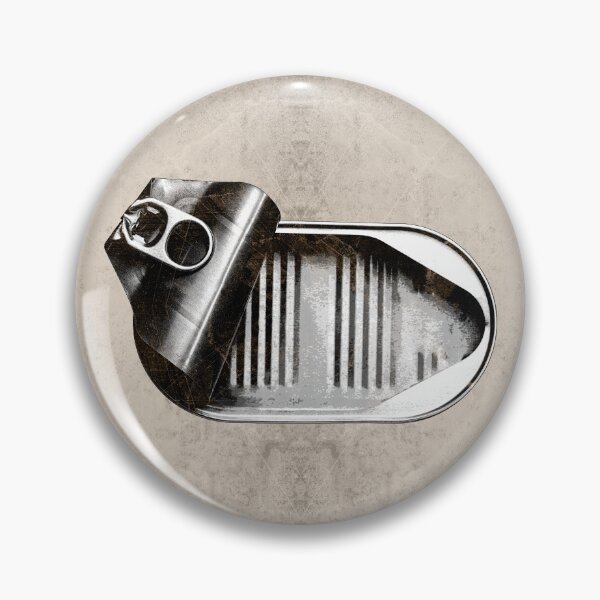 Item preview, Empty Sardine Can Peeled Lid Ribbed Tin Sepia designed and sold by Ghoul Enterprises.
