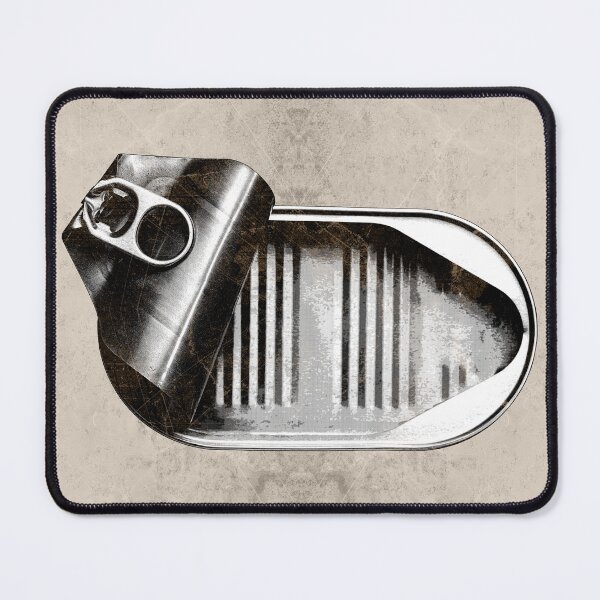 Item preview, Empty Sardine Can Peeled Lid Ribbed Tin Sepia designed and sold by Ghoul Enterprises.