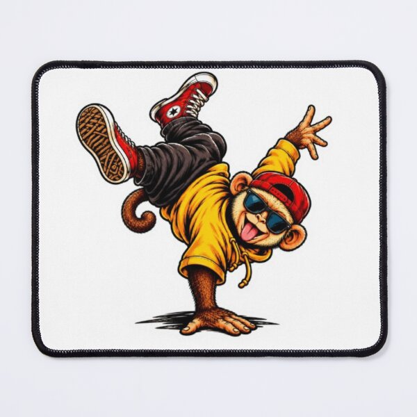 Item preview, Cool Breakdancing Monkey in Urban Streetwear designed and sold by Snurly.