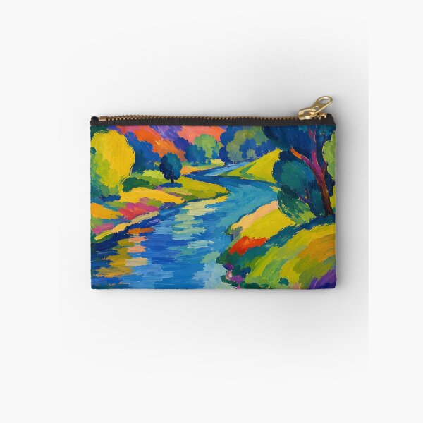Item preview, Colorful River Landscape – Vibrant Mountain Valley Nature Wall Art designed and sold by GutyzDesignsES.