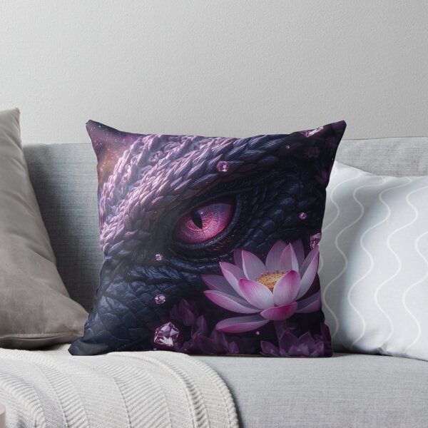 Item preview, Dragon Eye Lotus Flower Art | Gemstone Fantasy Poster | Cosmic Nebula Wall Art designed and sold by EWPrints.
