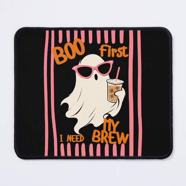 Item preview, Cute Ghost Drinking Coffee, Boo First I Need My Brew, Funny Coffee Lover Spooky Season, Love Ice Latte, Halloween Fall designed and sold by Forevermore.