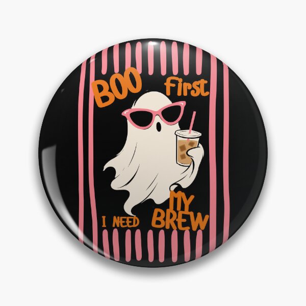 Item preview, Cute Ghost Drinking Coffee, Boo First I Need My Brew, Funny Coffee Lover Spooky Season, Love Ice Latte, Halloween Fall designed and sold by Forevermore.