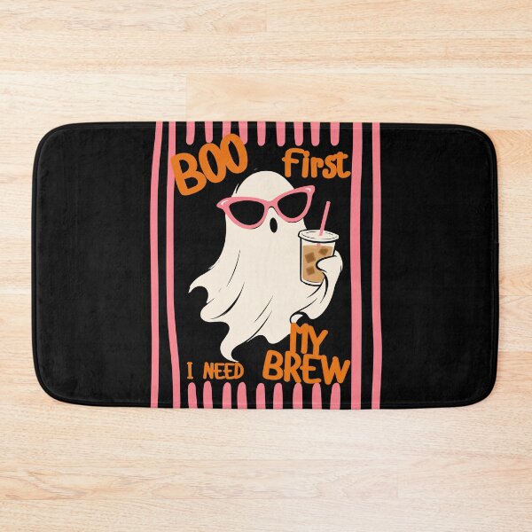 Item preview, Cute Ghost Drinking Coffee, Boo First I Need My Brew, Funny Coffee Lover Spooky Season, Love Ice Latte, Halloween Fall designed and sold by Forevermore.