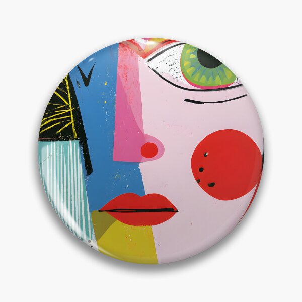 Item preview, Virgo Zodiac Portrait with Bold Geometric Features and Vibrant Contemporary Astrology Wall Art designed and sold by OlfactoART Studio.