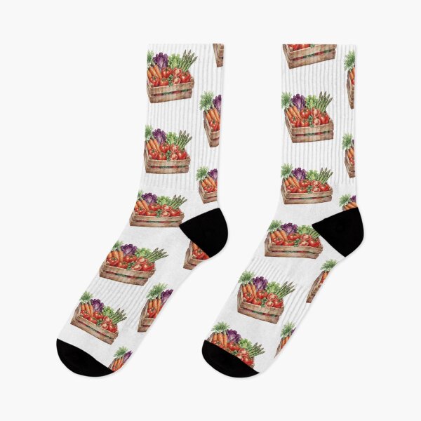 Aperçu de l'œuvre Vegetable Harvest Crate Sticker | Garden Harvest créée et vendue par AillustriaAK.