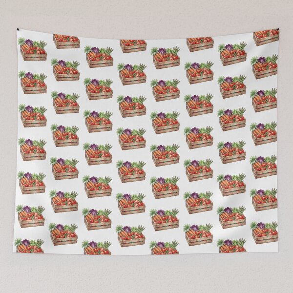 Item preview, Vegetable Harvest Crate Sticker | Garden Harvest designed and sold by AillustriaAK.