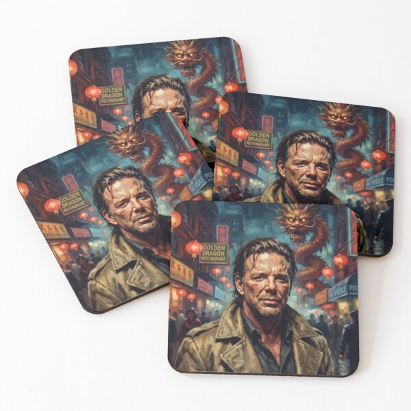 Item preview, Year of the Dragon Crime Thriller Fine Art Tribute designed and sold by Art's Diner.