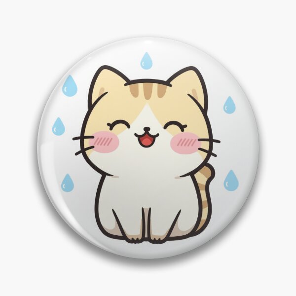 Item preview, Cute Kawaii Cat in the Rain designed and sold by Pawbly.