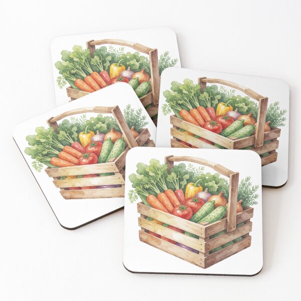 Item preview, Vegetable Harvest Crate Sticker | Garden Harvest designed and sold by AillustriaAK.
