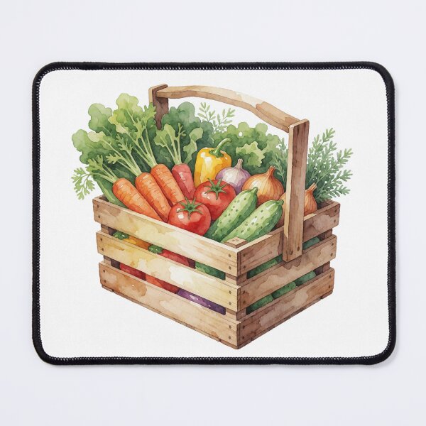 Item preview, Vegetable Harvest Crate Sticker | Garden Harvest designed and sold by AillustriaAK.