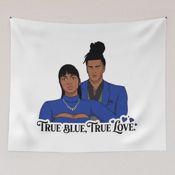 Item preview, True Blue True Love designed and sold by QueenNightLife.
