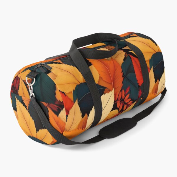 Item preview, RUSTIC FALL LEAVES, Autumn leaf pattern, burnt orange, beige and forest green nature vintage botanical  designed and sold by navitalidesign.