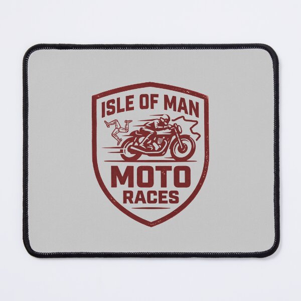 Item preview, Isle of Man Moto Races Vintage Cafe Racer Shield Biker designed and sold by KiwiRider.