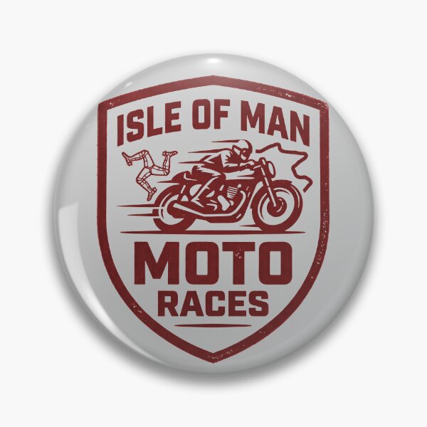 Item preview, Isle of Man Moto Races Vintage Cafe Racer Shield Biker designed and sold by KiwiRider.